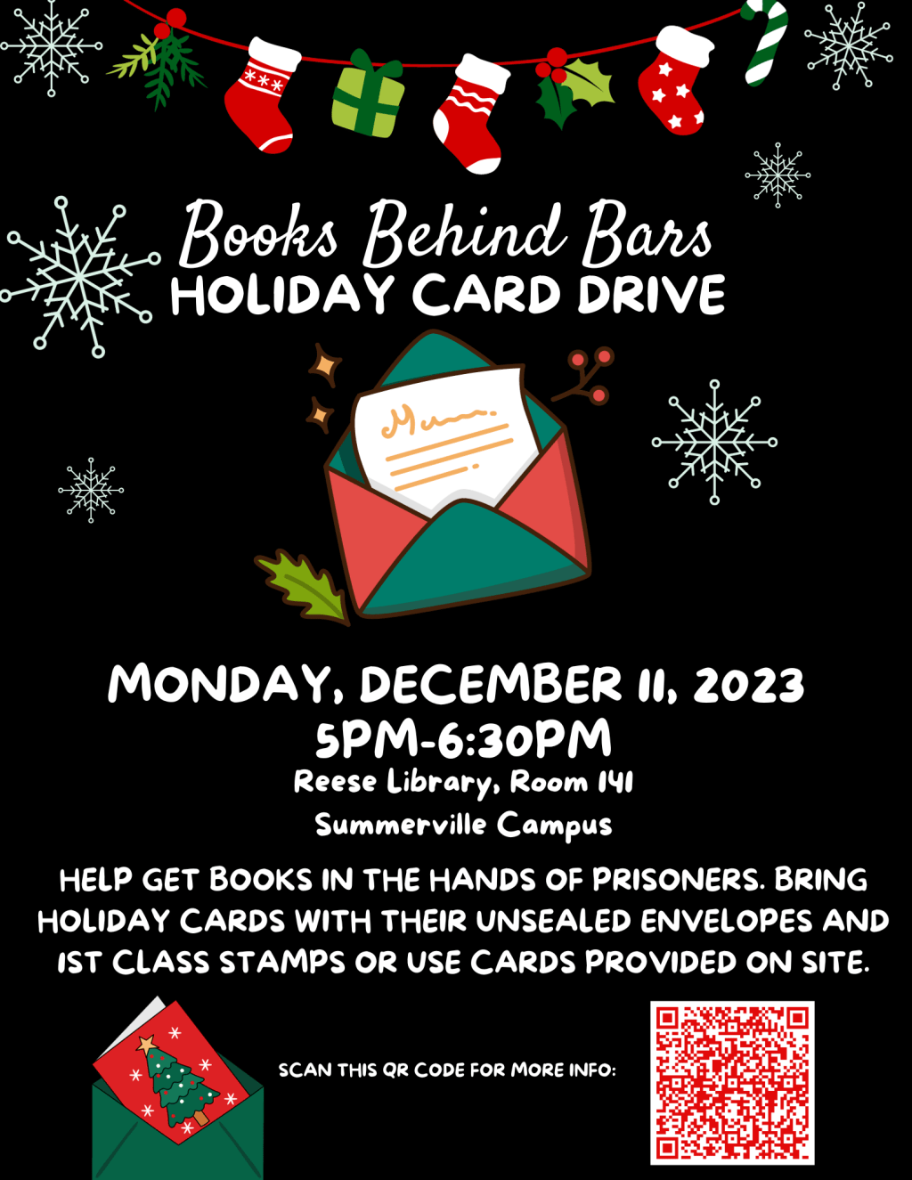 Books Behind Bars Holiday Card&nbsp;Drive